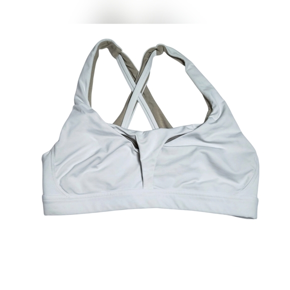 Lululemon Women's White Stash It All Sports Bra with Crisscross Straps 8 - Picture 1 of 7